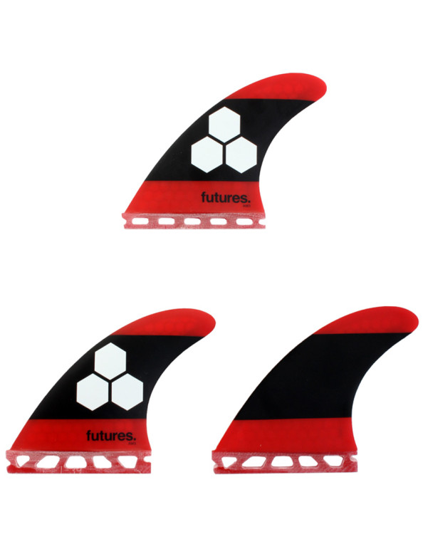 Futures AM3 Honeycomb Tri Fins Small - Red/Black