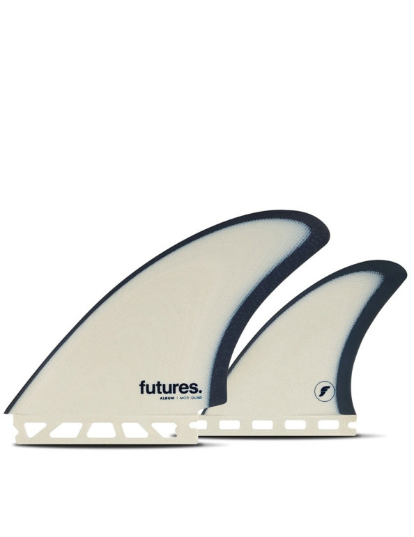 Futures Album Mod Fibreglass Quad fins - Blue/Grey