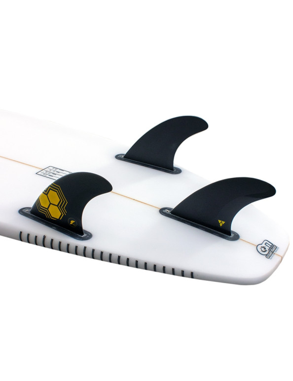 Futures AM2 Alpha Tri Fins Large - Carbon/Yellow