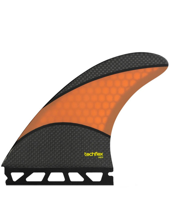 Futures AM2 Techflex Tri Fins Large - Black/Orange