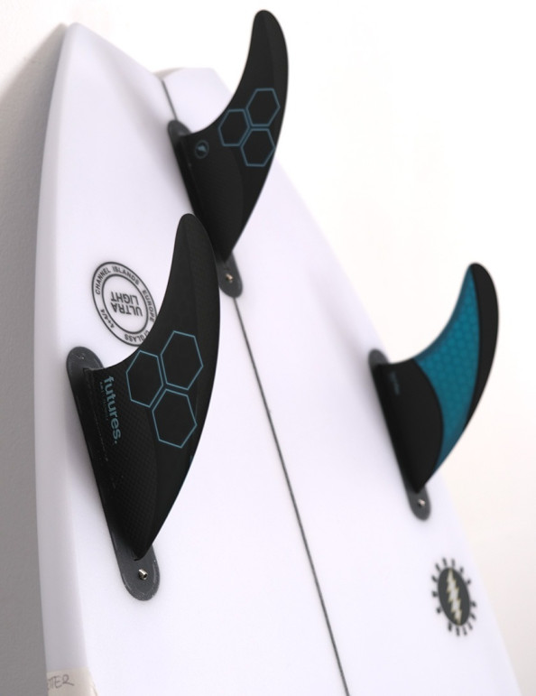 Futures AM1 Techflex Tri Fins Medium - Black/Blue