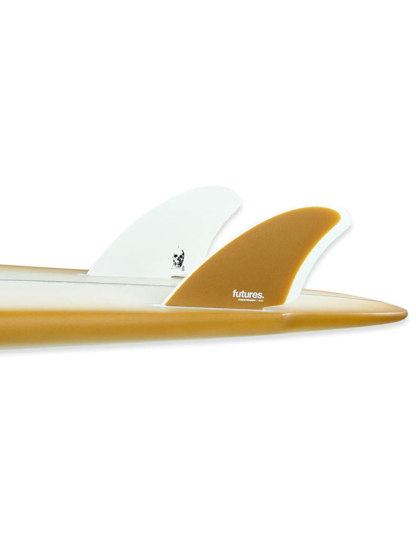 Futures Christenson Fibreglass Keel Fins - Brown/White