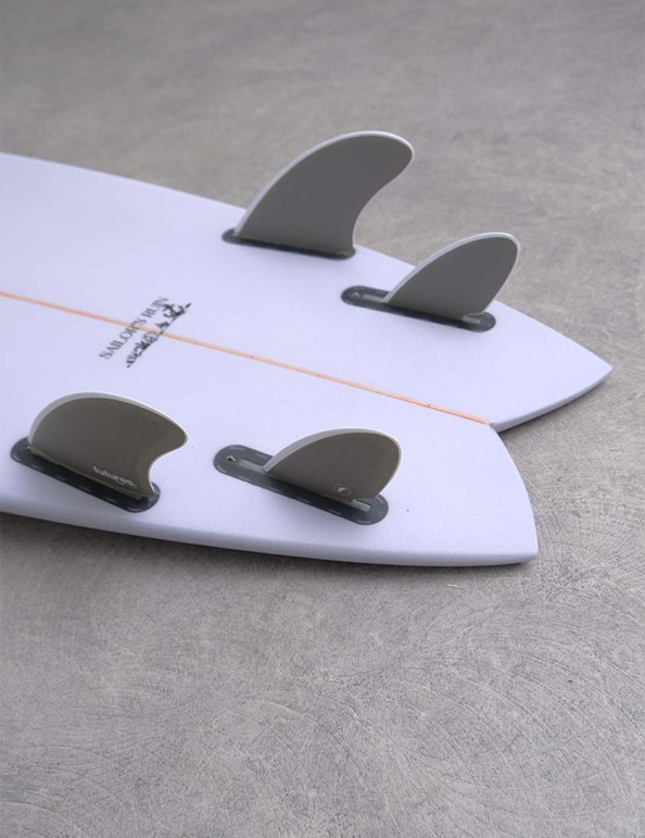 Futures Flow Honeycomb Quad Fin Set - Slate