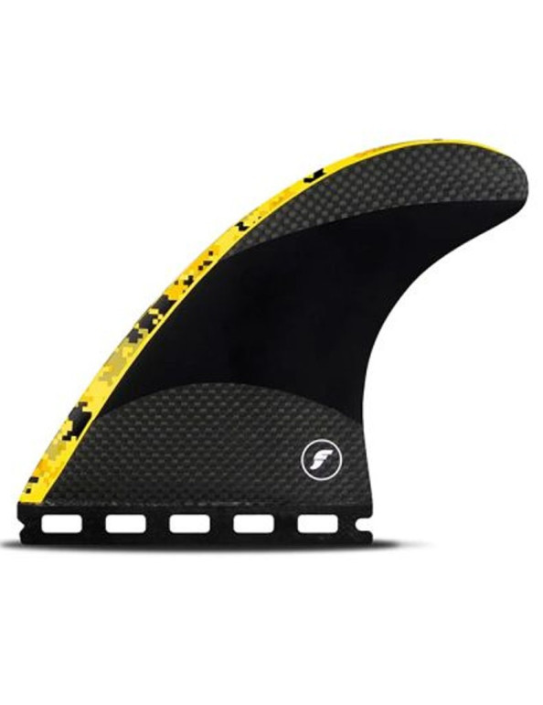Futures John John Techflex Thruster Fins Medium - Digi Yellow
