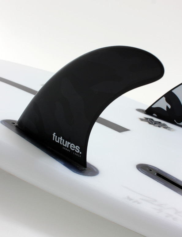 Futures Jordy Honeycomb Tri Fins Large - Black/White Camo