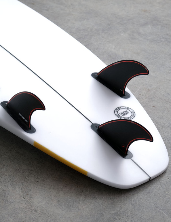 Futures Jordy Signature Honeycomb Tri Fins Large - Black/Red