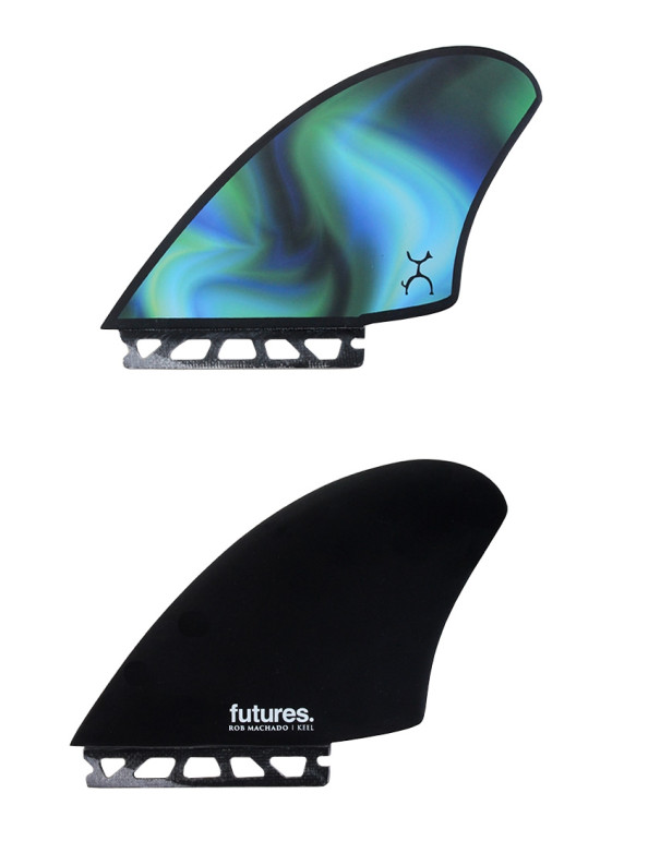 Rob Machado keel fin ハンドメイド 黒 フューチャーシステム-