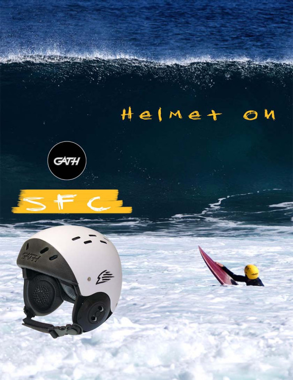 GATH Convertible ヘルメット ホワイト Gath Surf Convertible (SFC) Helmet - White Gloss