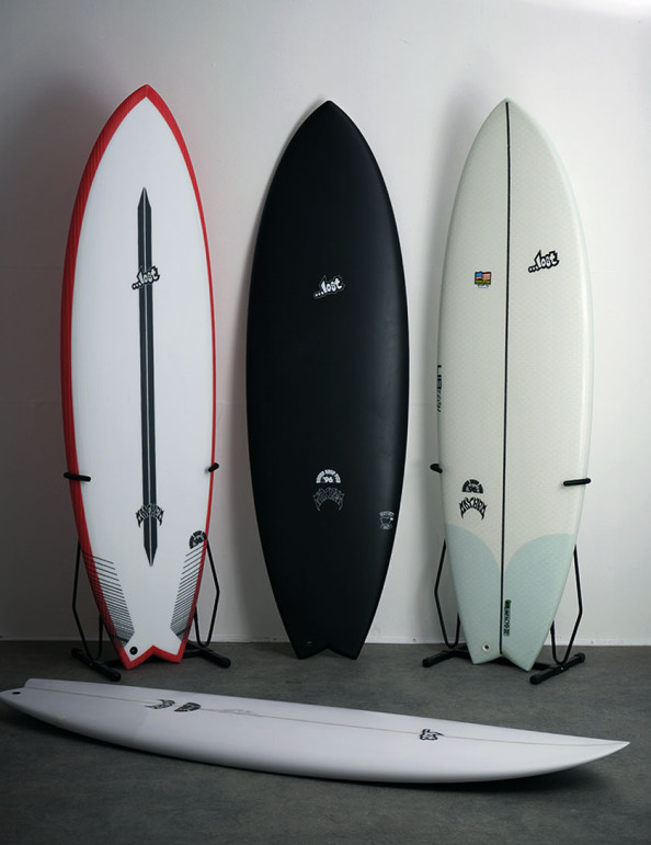 Lost RNF 96 Black Sheep Surfboard 5ft 8 Futures - Navy