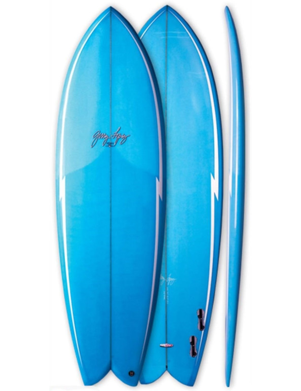 Gerry Lopez Something Fishy surfboard 5ft 10 - Light Blue