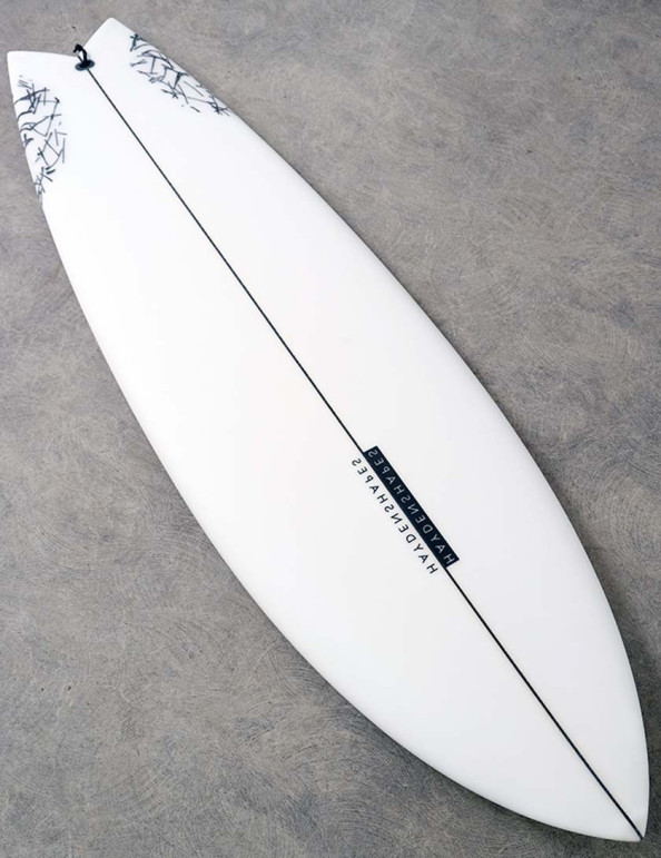 Haydenshapes Hypto Krypto Twin surfboard 5ft 9 FCS II - White