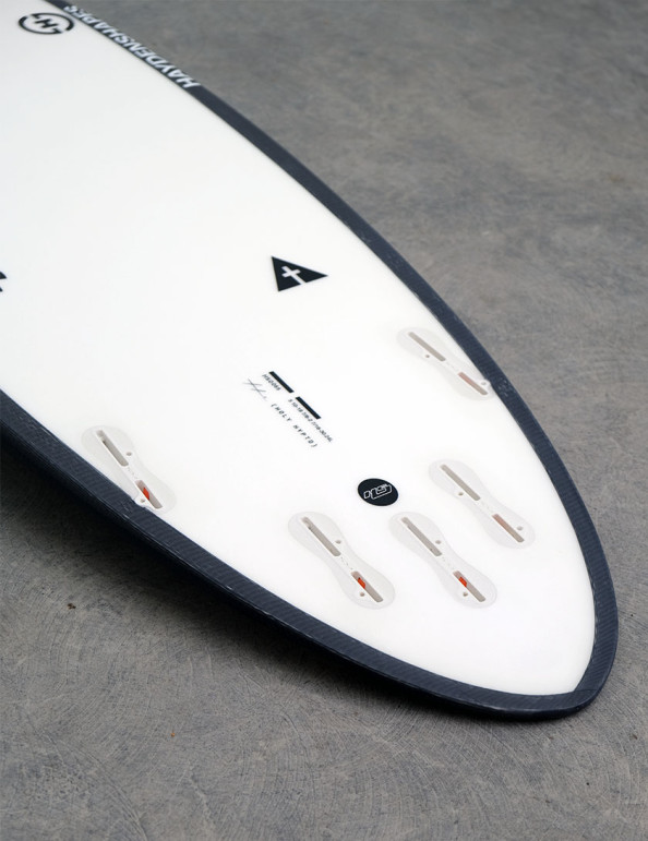 Haydenshapes Holy Hypto Futureflex Surfboard 6ft 5 FCS II - White