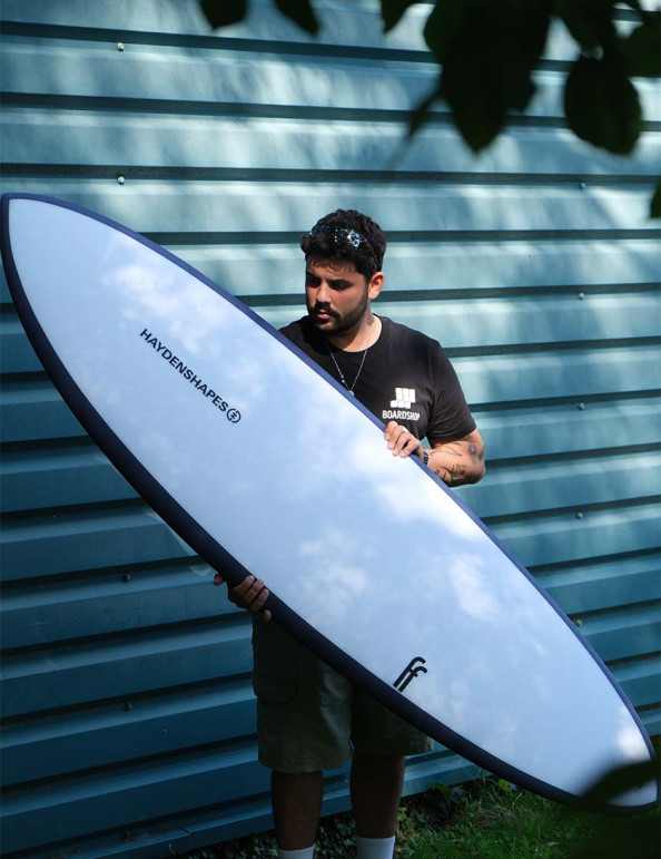 Haydenshapes Hypto Krypto FutureFlex surfboard 5ft 10 FCS II - White