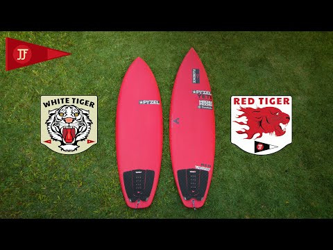 Pyzel White Tiger Surfboard 5ft 11 Futures - White