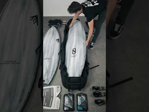 DB Journey Triple Wheeled surfboard bag 10mm 6ft 6 - Black Out
