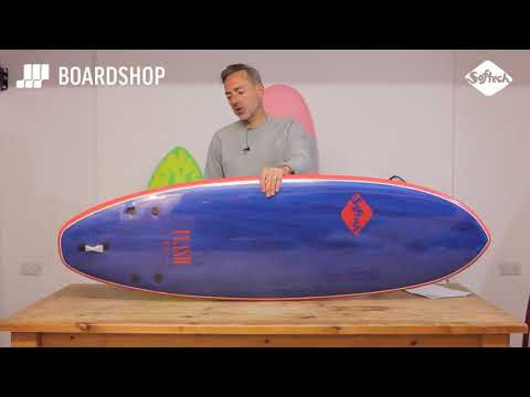 Softech Eric Geiselman Flash soft surfboard 6ft 0 FCS II - Grey Marble