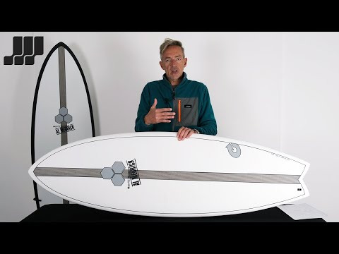 Torq x Channel Islands X-Lite Pod Mod surfboard 6ft 2 - White + Pinline