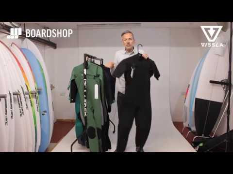 Vissla 7 Seas Chest Zip 5/4mm Wetsuit - Black