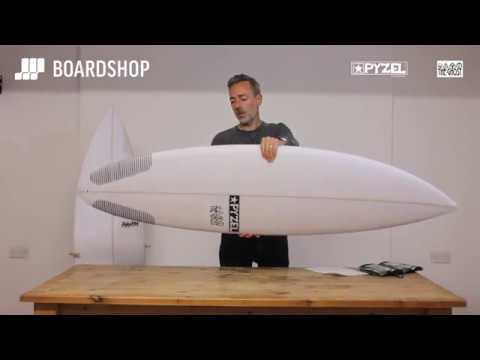 Pyzel Ghost surfboard 6ft 0 Futures - White