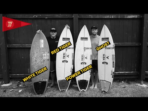 Pyzel Power Tiger surfboard 6ft 1 Futures - White