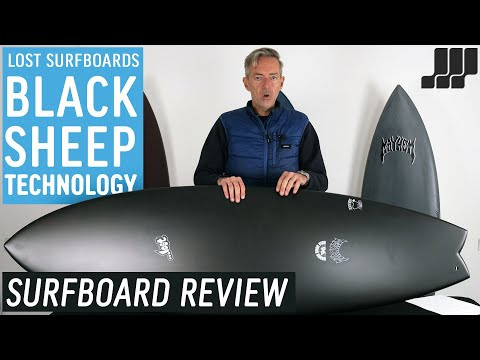 Lost RNF 96 Black Sheep Surfboard 5ft 7 Futures - Black