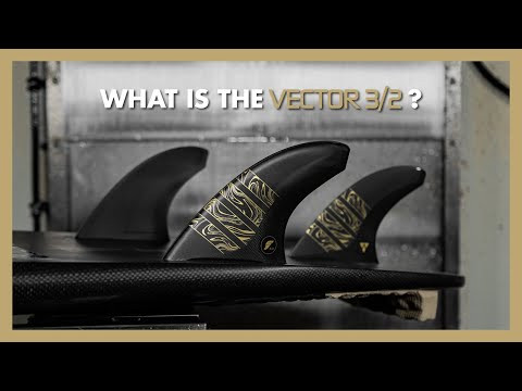Futures 3/2 Vector Alpha Tri Fins Medium - Carbon/Gold