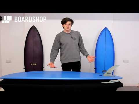 True Ames Ryan Lovelace Thick Lizzy 7.5 Single Fin - Blue