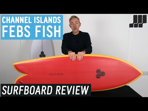 Channel Islands Feb's Fish surfboard 5ft 9 Futures - White