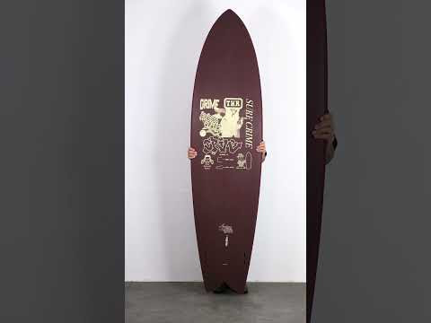 Crime Keel Long Fish Soft Top Surfboard 7ft 5 - Oxblood/Syndicate