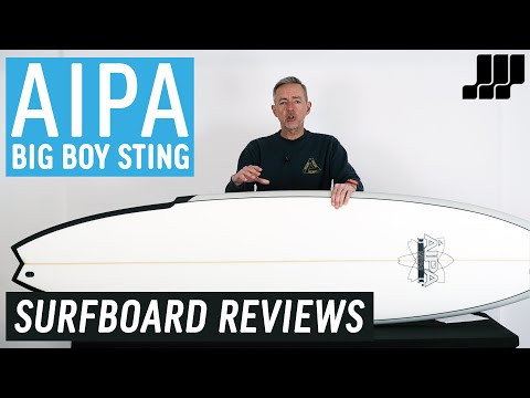 Aipa Big Boy Sting Fusion Surfboard 6ft 8 Futures - Grey/White