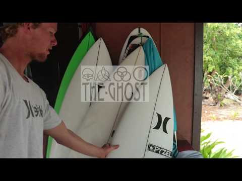 Pyzel Ghost surfboard 5ft 11 Futures - White