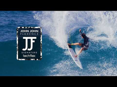 Futures John John Techflex Thruster Fins Medium - Digi Yellow