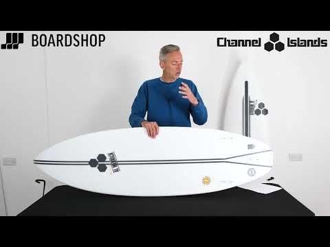 Channel Islands Happy Everyday Surfboard 5ft 11 Futures - White
