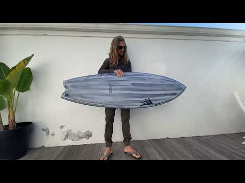 Firewire Volcanic Seaside surfboard 5ft 5 Futures - Grey