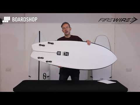 Firewire Helium Seaside surfboard 5ft 10 Futures - White