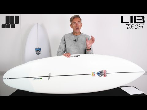 Lib Tech x Lost MR California Twin Pin surfboard 6ft 3 - White