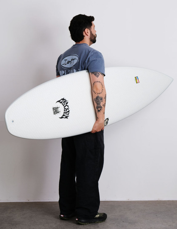 Lib Tech x Lost Big Rig Driver surfboard 6ft 6 - White