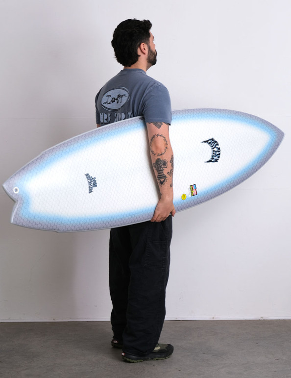 Lib Tech x Lost Pisces surfboard 5ft 8 - White
