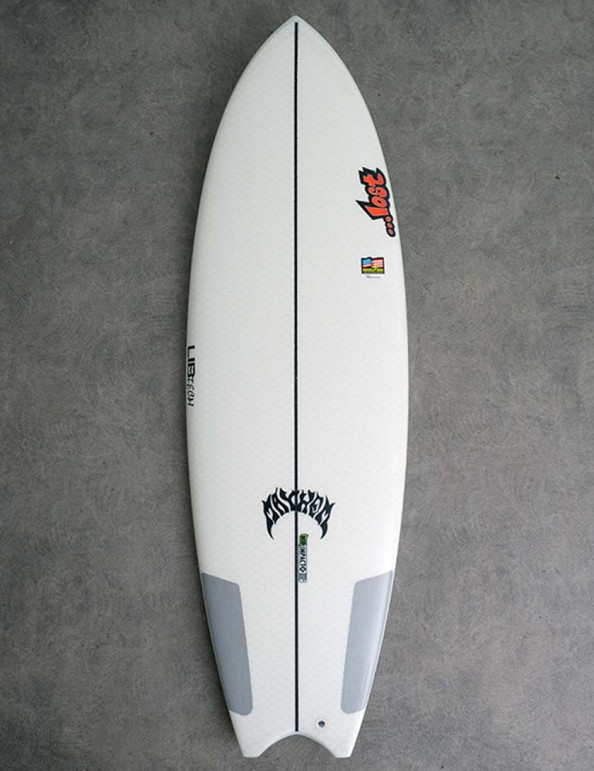 Lib Tech X Lost Puddle Fish surfboard 5ft 10 - White