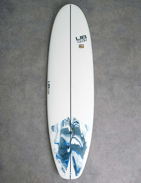 Lib Tech Pickup Stick surfboard 6ft 6 2023 - Blue Tail Dip