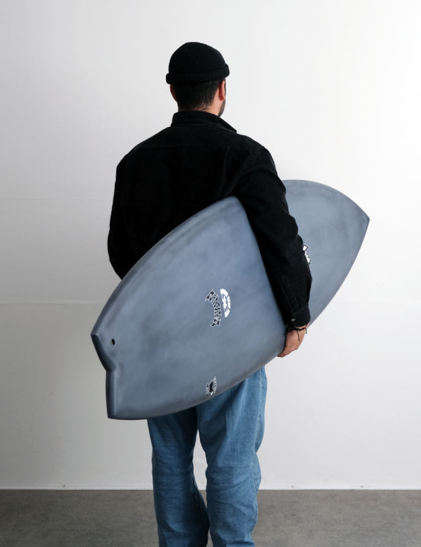 Lost RNF 96 Black Sheep Surfboard 6ft 2 Futures - Grey