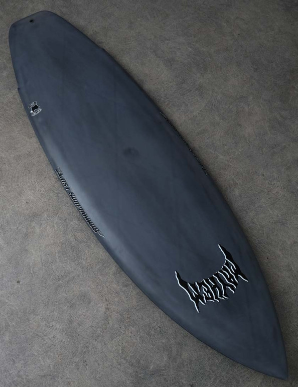 Lost Rad Ripper Black Sheep Surfboard 6ft 1 Futures - Grey