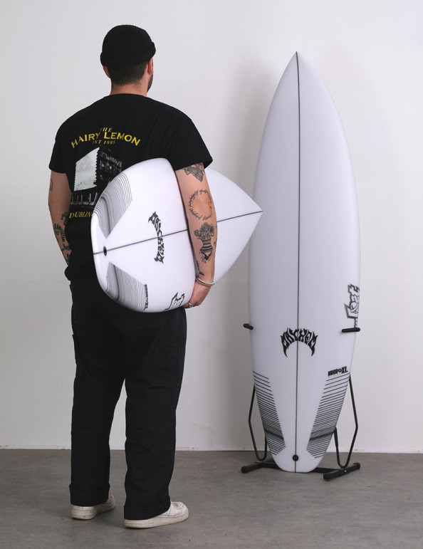 Lost Uber Driver XL surfboard 5ft 11 FCS II - White