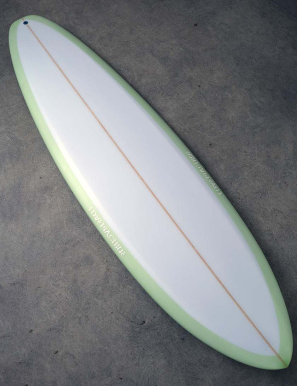 Love Machine FM surfboard 6ft 9 Futures FCS - Green Tint