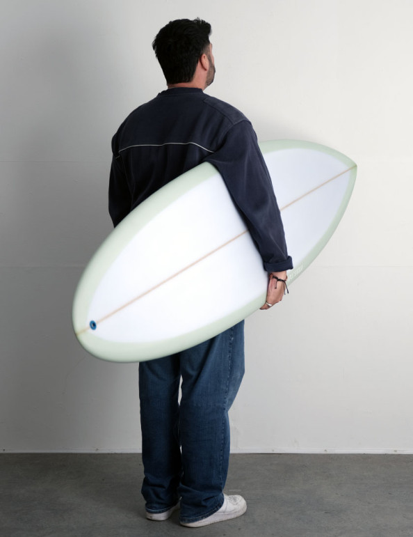 Love Machine FM surfboard 6ft 6 Futures FCS - Green Tint