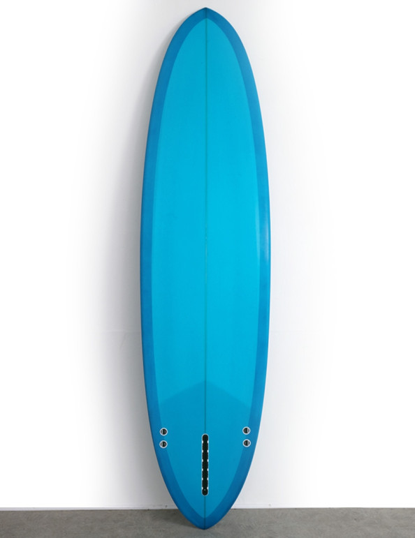 Love Machine Thick Lizzy surfboard 7ft 4 - Blue Resin Tint
