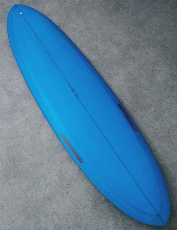 Love Machine Thick Lizzy surfboard 7ft 4 - Blue Resin Tint
