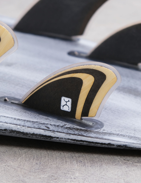 Machado Seaside Quad Fin Single Tab - Bamboo/Black
