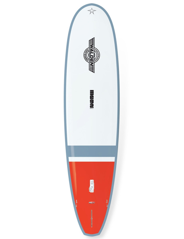 Walden Mega Magic Tuflite C-Tech surfboard 8ft 0 - White/Red