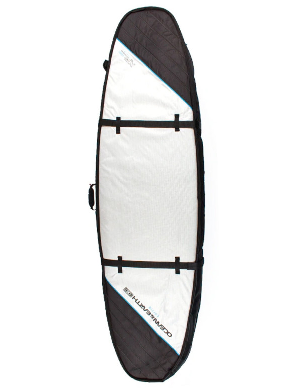 Ocean & Earth Double Coffin Shortboard surfboard bag 10mm 6ft 6 - Silver